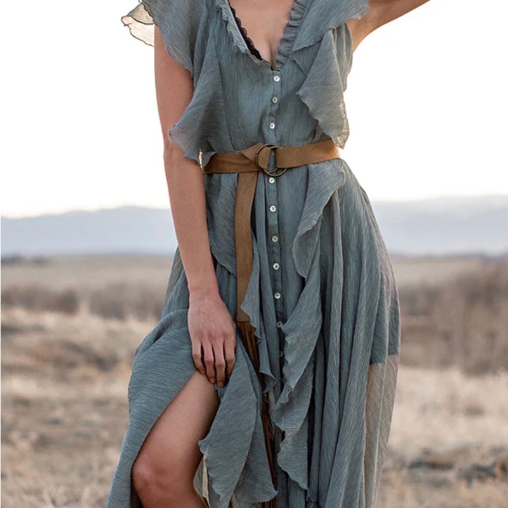 Mia Joy Joyfolie Cass Dress Island Sage NWT XS